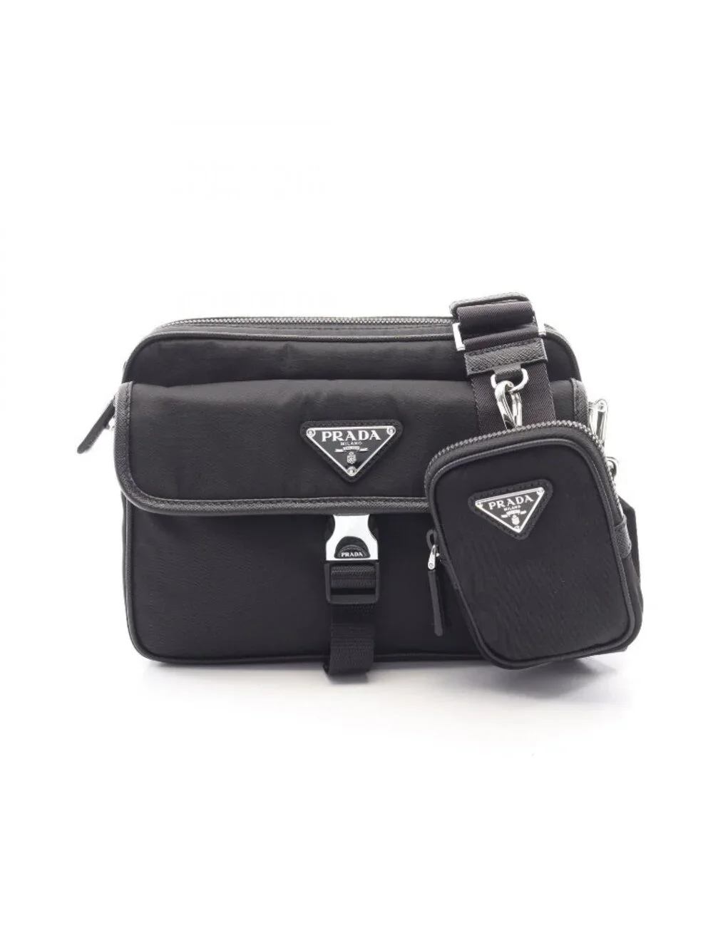 Prada Shoulder Bag Re-Nylon Saffiano Leather